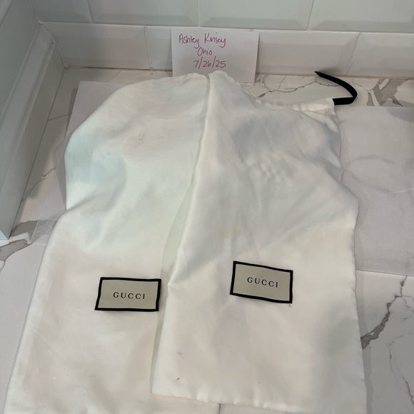 Gucci White Sneakers with Red and Green Stripes, sz 6 - Picture 6 of 6